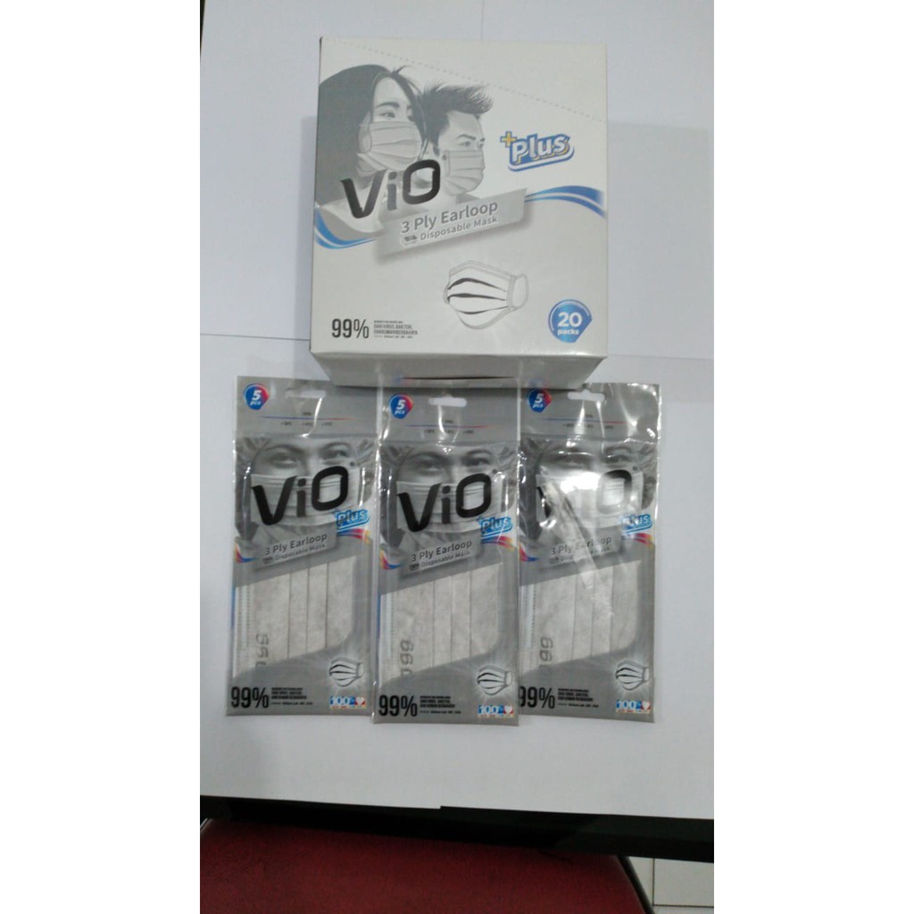 MASKER VIO PLUS 3 ply ISI 5 EARLOOP / HIJAB / MOTIF