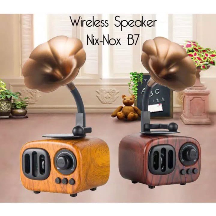 Jual SPEAKER BLUETOOTH NX-B7 (Classic Retro Style) | Shopee Indonesia