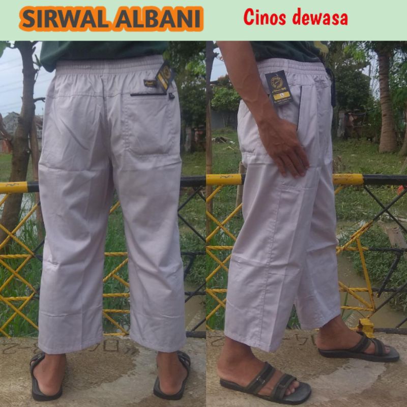Celana Sirwal Pria Dewasa Syari Chinos longgar Albani Murah Berkualitas