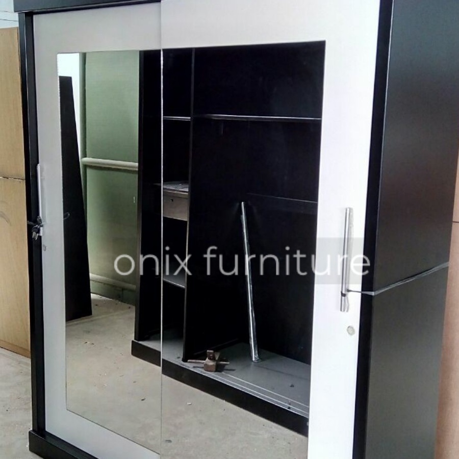 Lemari 2 Pintu Jumbo Kaca Full