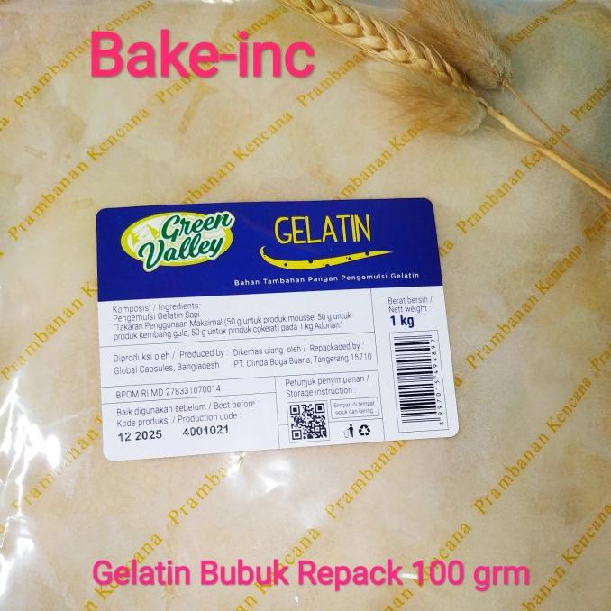 

[Bake-inc] Gelatin Bubuk Green Valley HALAL MUI Repack 50 dan 100grm TERLARIS TERPERCAYA ORIGINAL