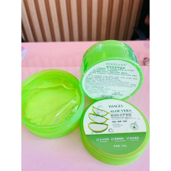 TERMURAH !!! IMAGES Aloe Vera Soothing Gel 92% 220 ml / Aloe Vera Gel Wajah Glowing Masker Wajah Pelembab Rambut