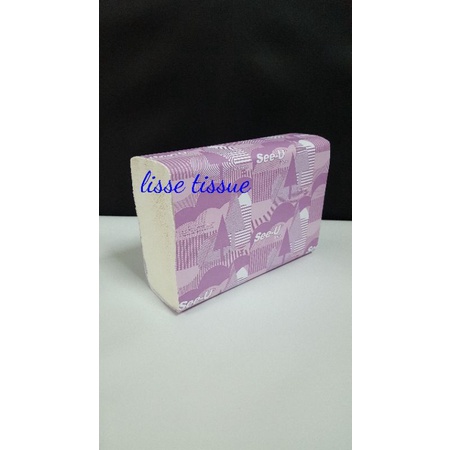See U Hand Towel Premium Ungu Multifold Tissue Wastafel