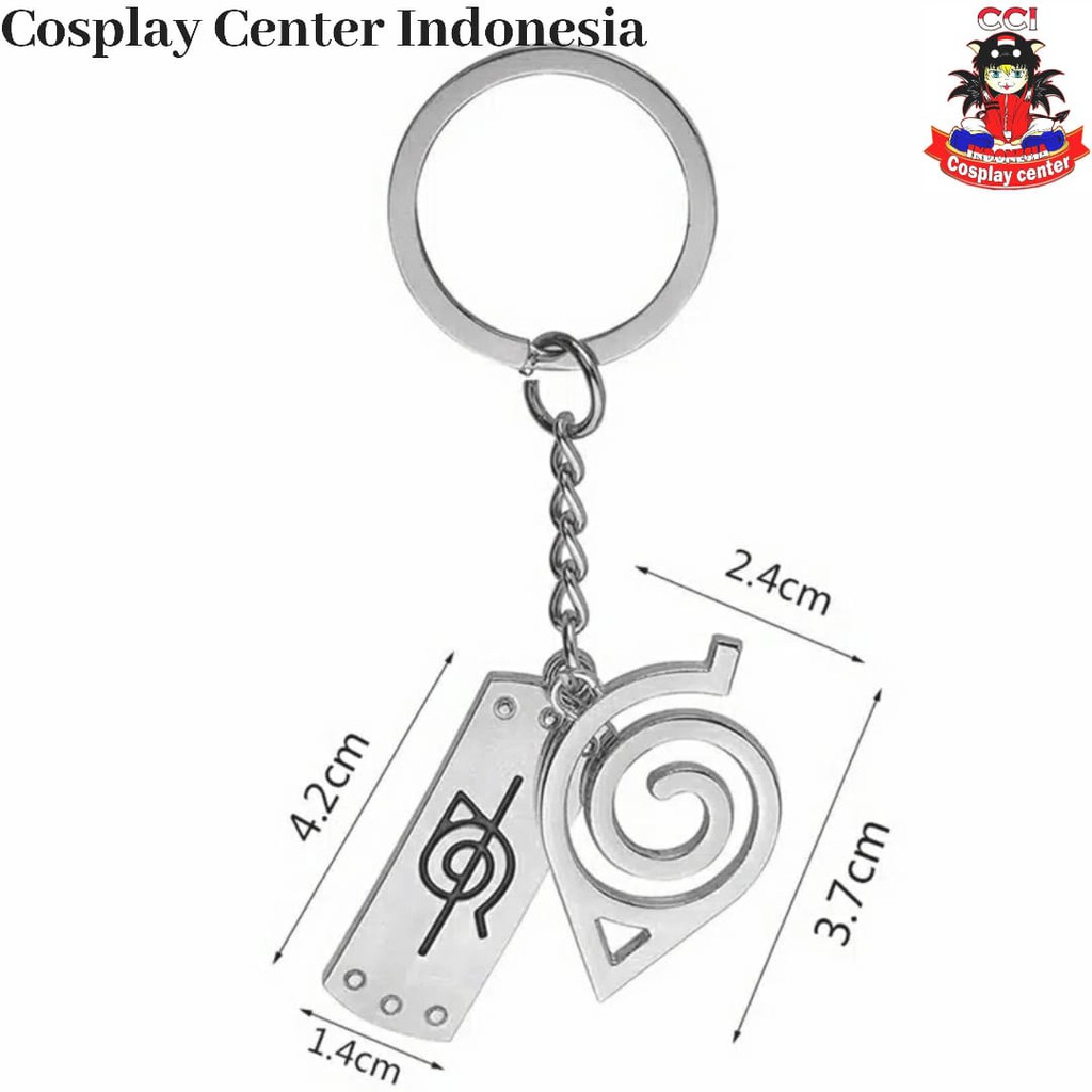 [Bisa COD] Gantungan Kunci Naruto/ Keychain Naruto Anime/ Alloy Pendant Cosplay