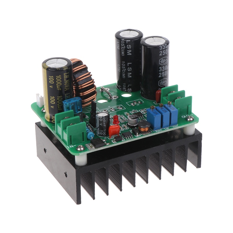 Btsg Untuk DC Boost Converter Module Input 8-30V/30-60V Adjustable Step-up Voltage Regulator Tegangan Arus Konstan Powe