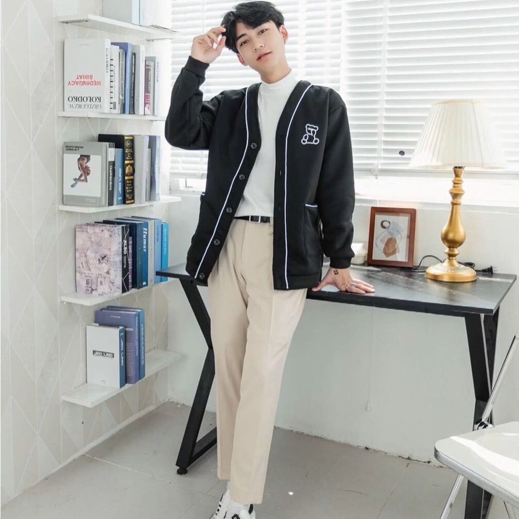 Cardigan Outer LOONEY BEAR CARDIE sweater wanita - pria | cardigan fleece terbaru