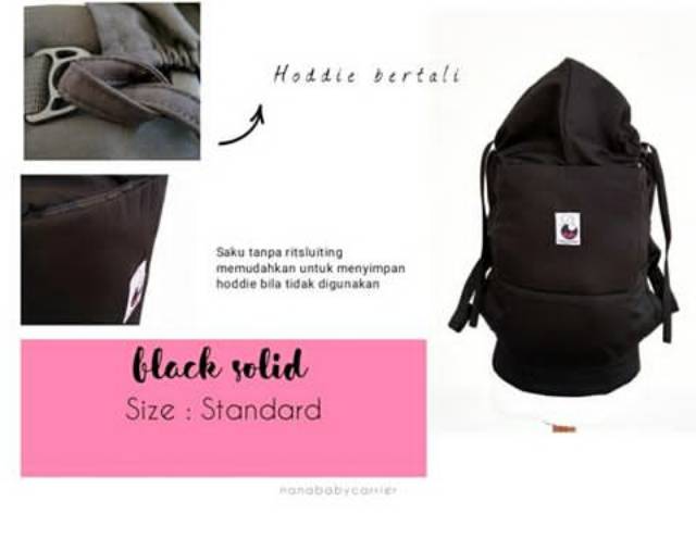 Gendongan ergonomis ssc nana babycarrier