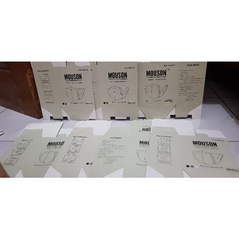 

KARDUS BOX KOSONG MASKER DUCKBILL MOUSON ALKINDO CARE ION CCARE BTS