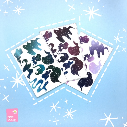 

[BACA DESKRIPSI] STICKER DECORATION GALAXY DECO CUTE AESTHETIC