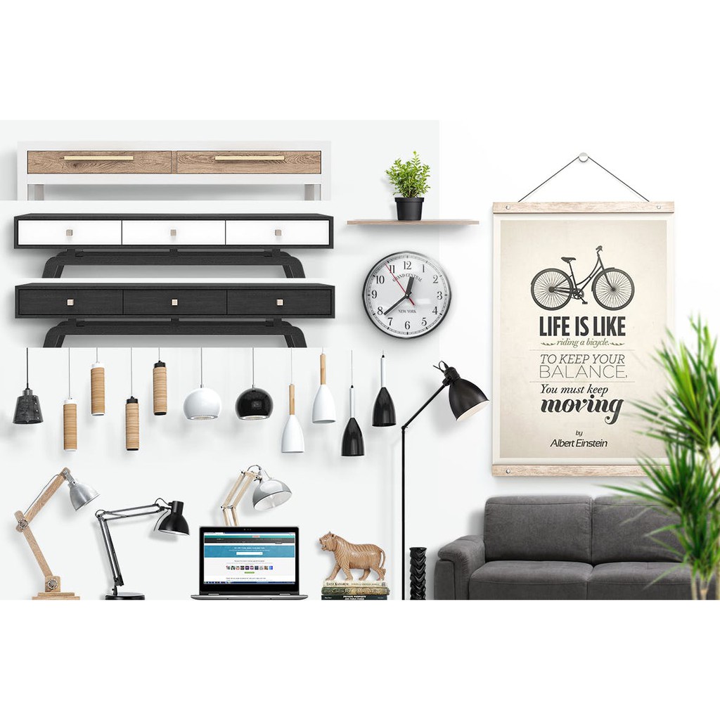 Download Design Kit 418 33 Mb Wooden Poster Hanger Mockup Shopee Indonesia PSD Mockup Templates