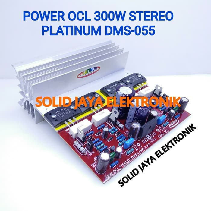 KIT POWER OCL STEREO 300W PLATINUM DMS 055 DMS-055 DMS055 300 WATT TR SANKEN II PLUS PSU AMPLIFIER PLUS ELCO DIODA PSU POWER AMPLI AMPLIFIER STEREO AUDIO PLATINUM AUDIO ASLI ORI ORIGINAL