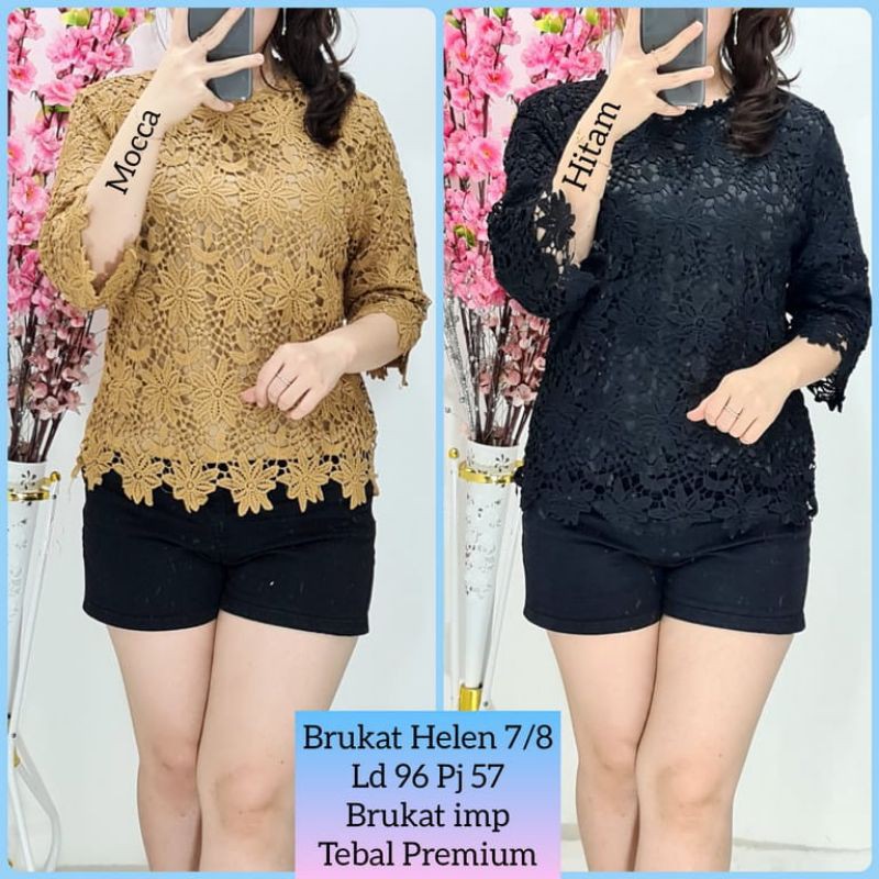 blus brokat import