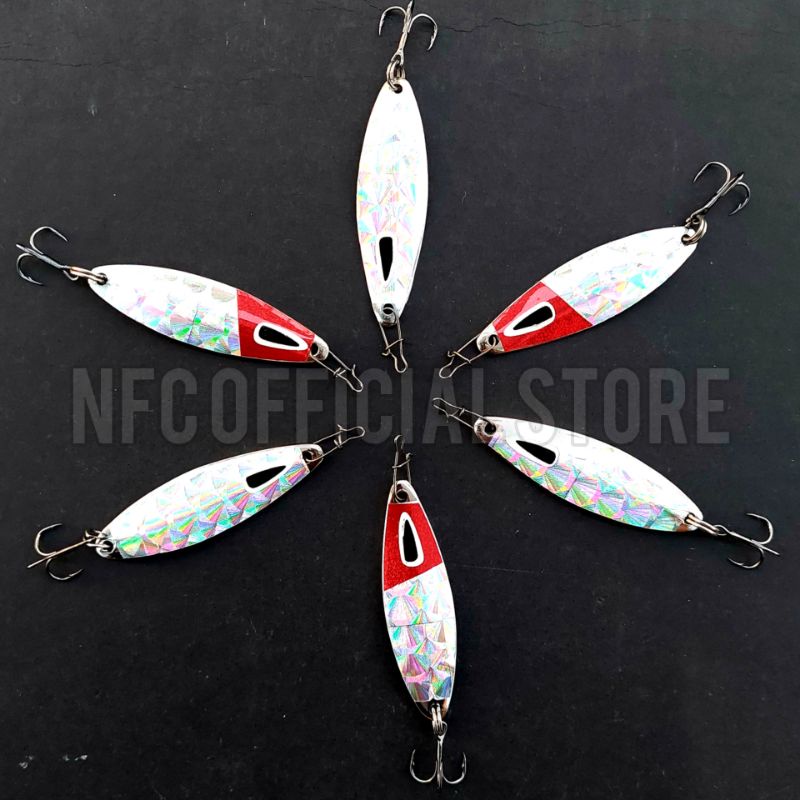 Lure metal Spoon S 5cm ( 5gr, 7gr, 10gr ) Umpan casting Tengiri, Giant Trevally, Baracuda, Talang-talang