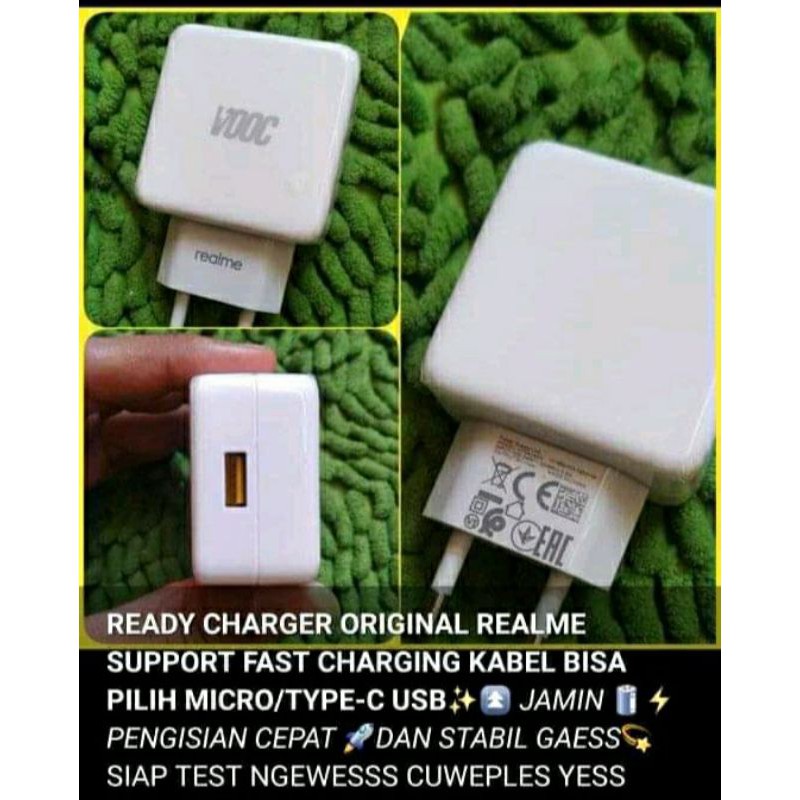 CHARGER ORI REALME 3 PRO 5 PRO KABEL BISA PILIH TYPE C ATAU MICRO USB ASLI CABUTAN HP