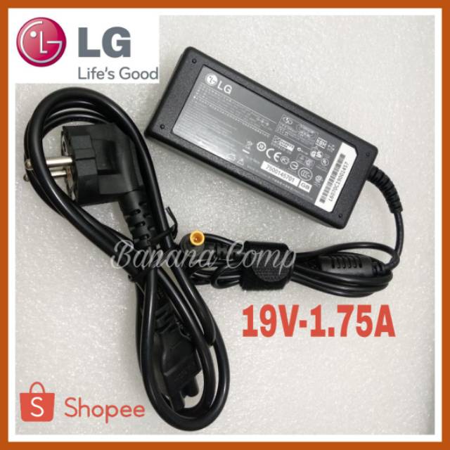 TERMURAH!!! Adaptor LG LED TV dan Monitor 19v-1.75a Plus