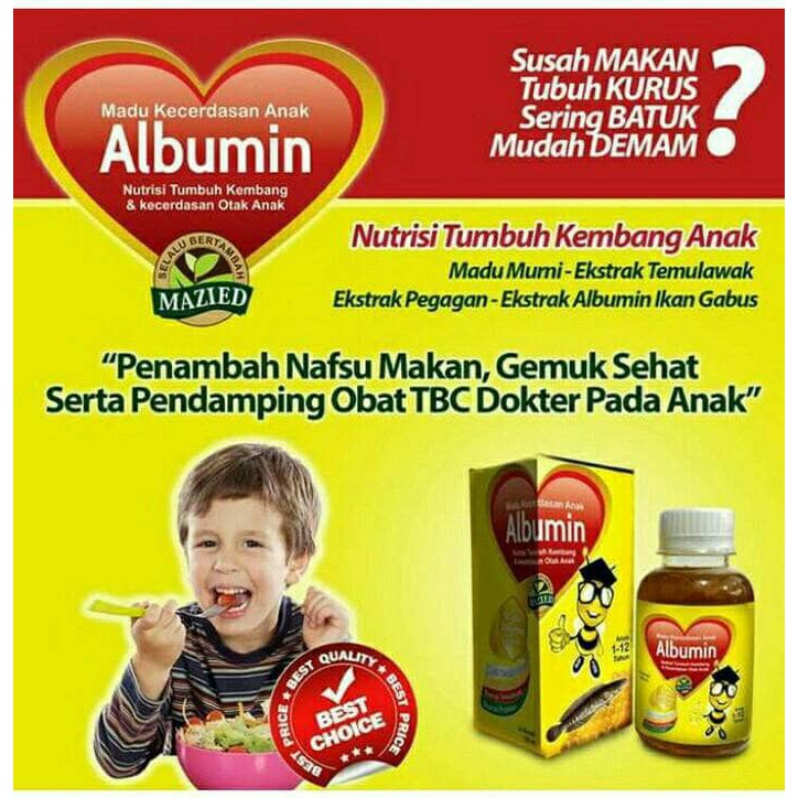 

MADU ALBUMIN MAZIED RASA ORIGINAL Madu Anak + Ekstrak Ikan Gabus