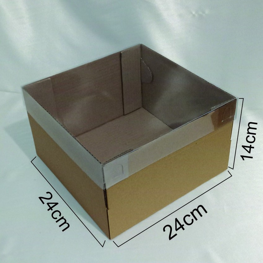 

Box Full Tutup Mika 24x24x14 cm / DIE CUT/ Box Puding Box Cake (10pcs)