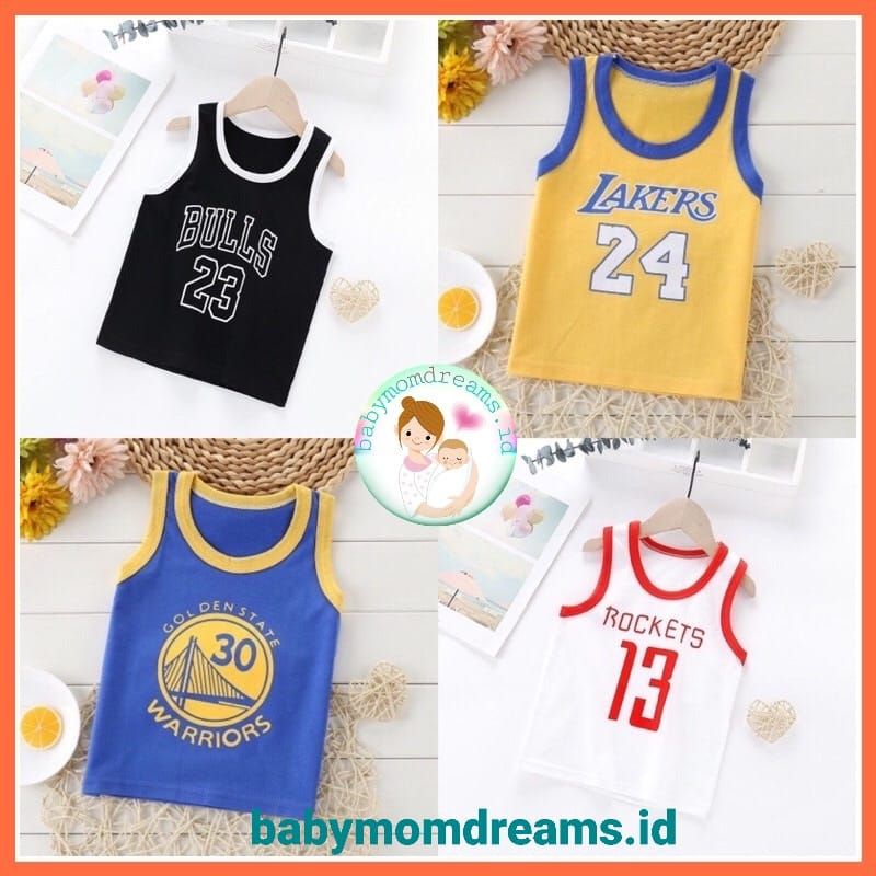 Baju Singlet Bola Basket Anak Cowok / Kaos Singlet Anak / Baju Olahraga Anak
