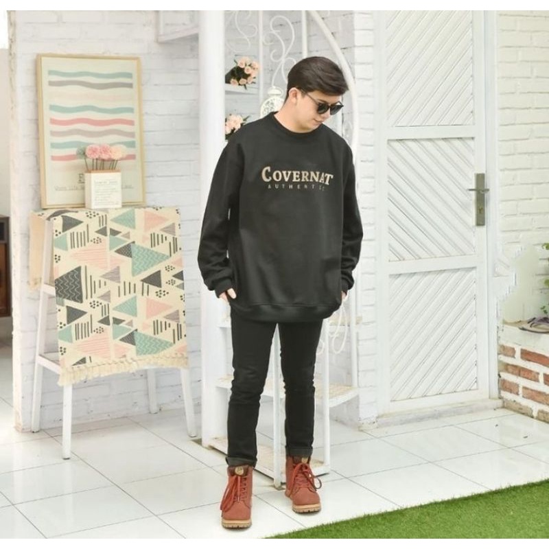 COMFORT Sweatshirt Sweater Oversize Pria dan Wanita Crewneck Oversize