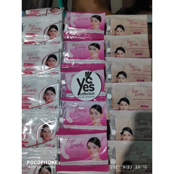 Glow &amp; Lovely Fair krim pencerah Facial Foam PCS sachet Face Wash Cuci Muka Multivitamin Cream UVA UVB