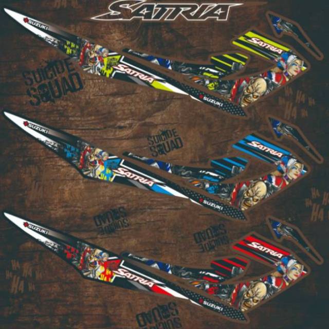 Striping Satria Fu / F 150 New Facelift 2013 2014 2015 Variasi Sticker Stiker Skotlet Motor Lis List