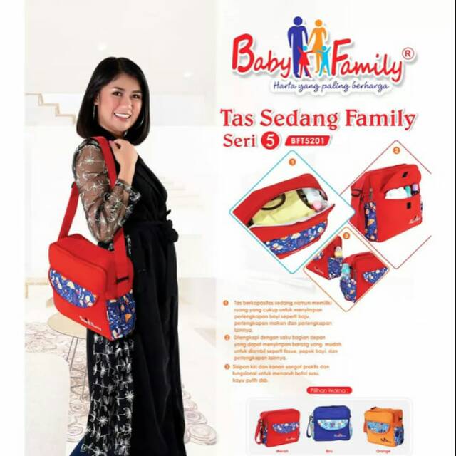 Tas baby family BFT5201 tas sedang baby family seri 5
