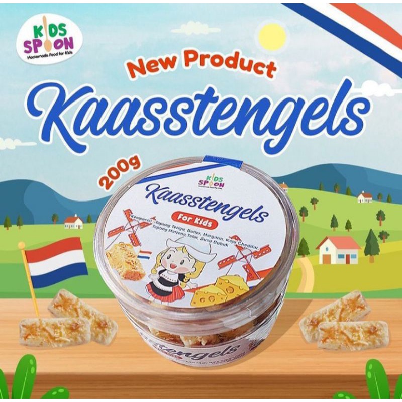 Kids Spoon Kaasstengels Kukis Keju