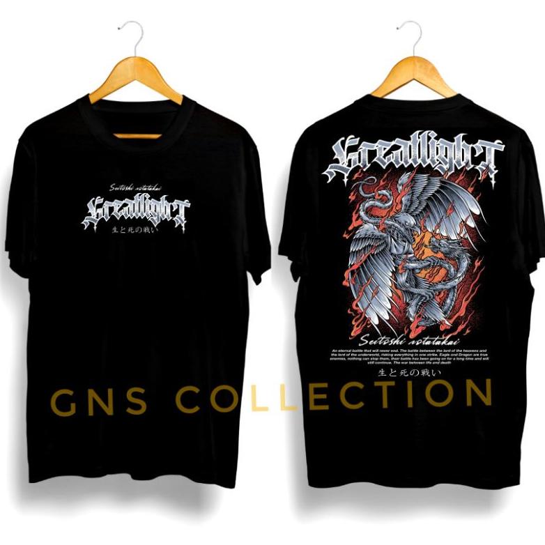 [KODE 7FCEQ] kaos pria/JAPANESE MONOCHROME ELANG NAGA GREATLIGHT ORIGINAL/kaos distro
