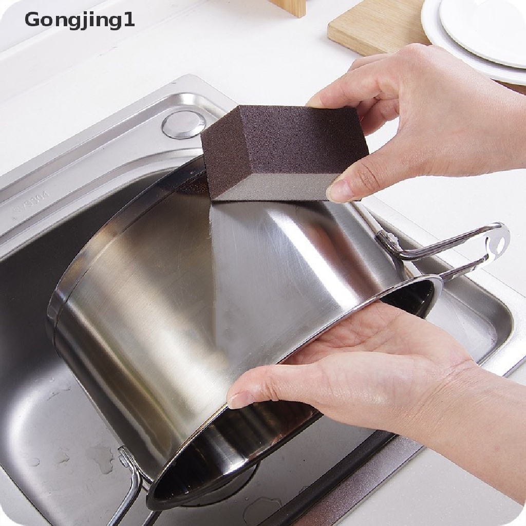 Gongjing1 1pc Spons Nano Emery Pembersih Karat / Noda Panci