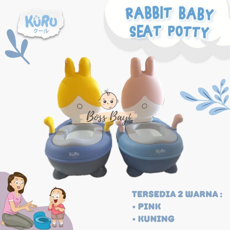 KURU Potty Training Rabbit Series/ Pispot Train Anak Model Kelinci 8921