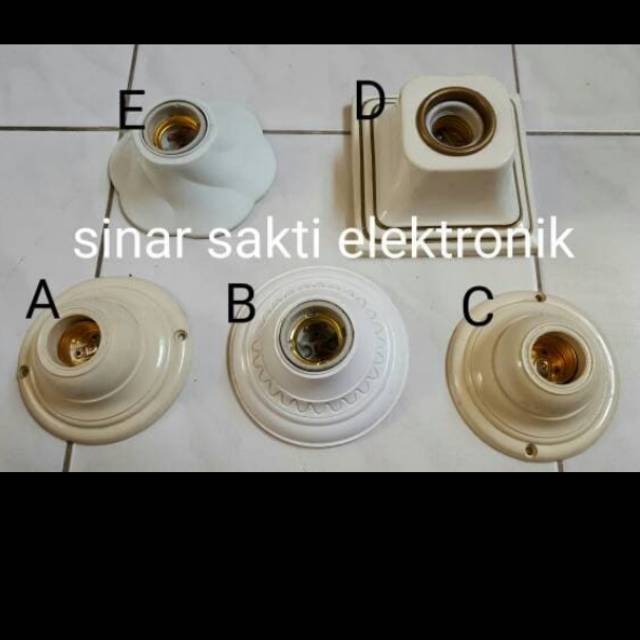 PROMO Cuci Gudang Fitting Lampu Tempel Plafon Super Murah / Fitting Tempel /Fitting Murah