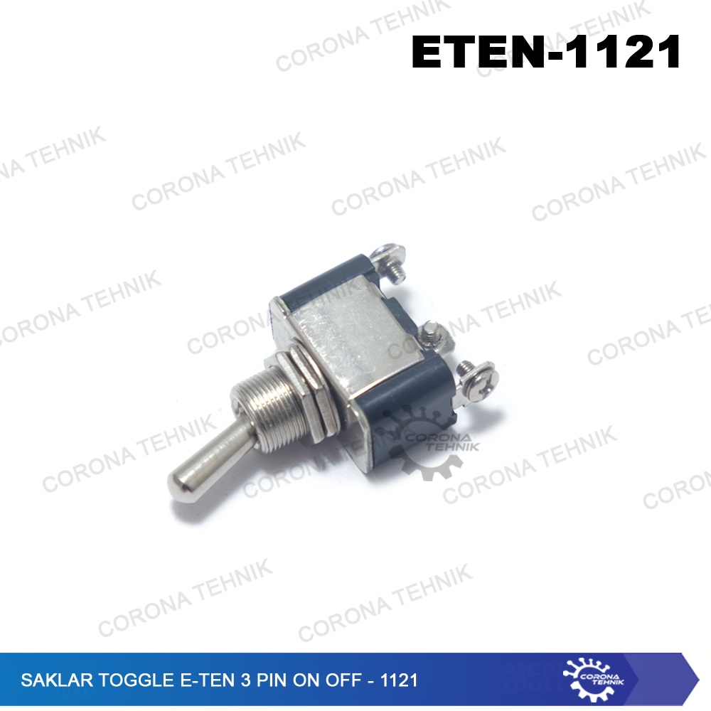 E-TEN - 1121 - Saklar Toggle -  3 Pin On Off