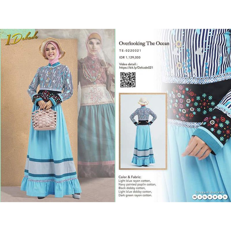 Gamis Tuneeca 1 Dekade Overlooking The Ocean TE-0220021