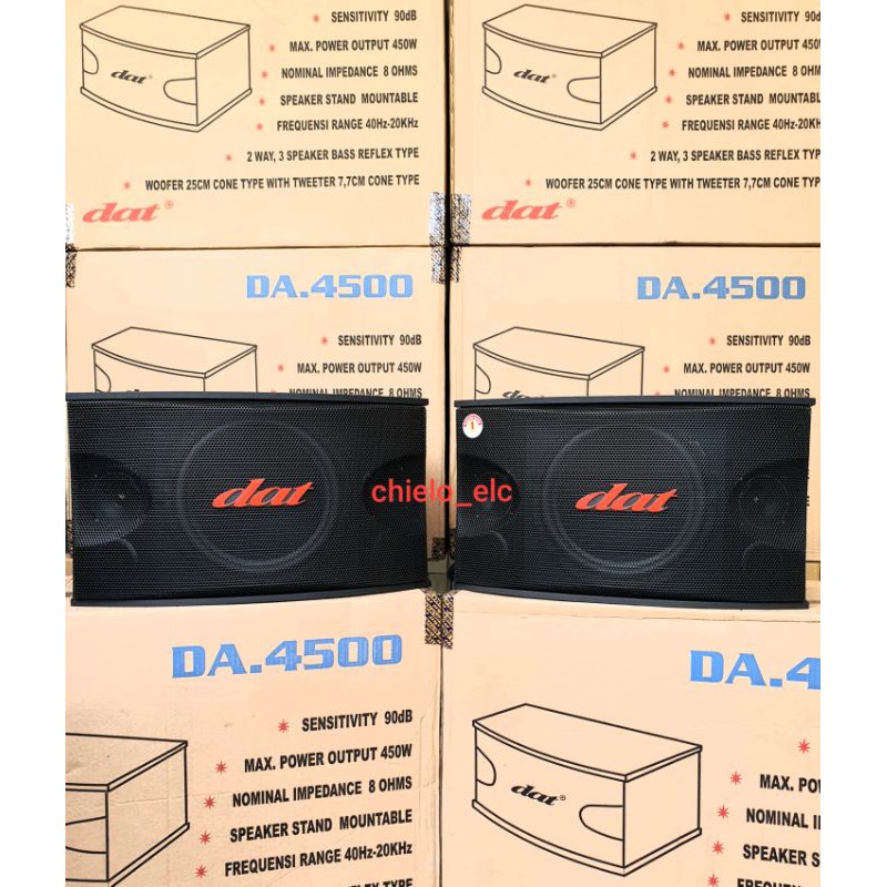 promo speaker karaoke 10" DAT DA 4500 DA4500