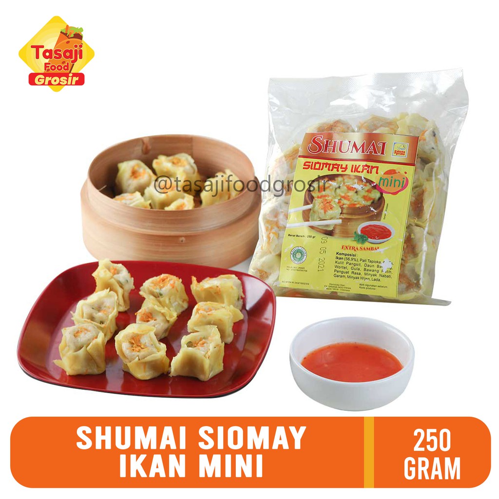 

Shumai Siomay Ikan mini 250 Gram - Sakana isi Banyak Harga Lebih Murah