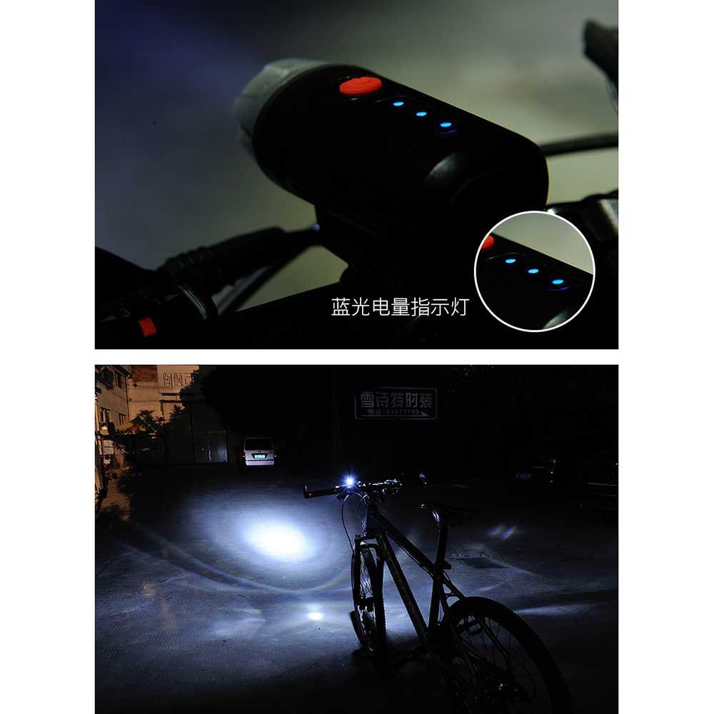 Lampu Sepeda LED USB Cree XPG2 300 Lumens Rechargeable - 300ML