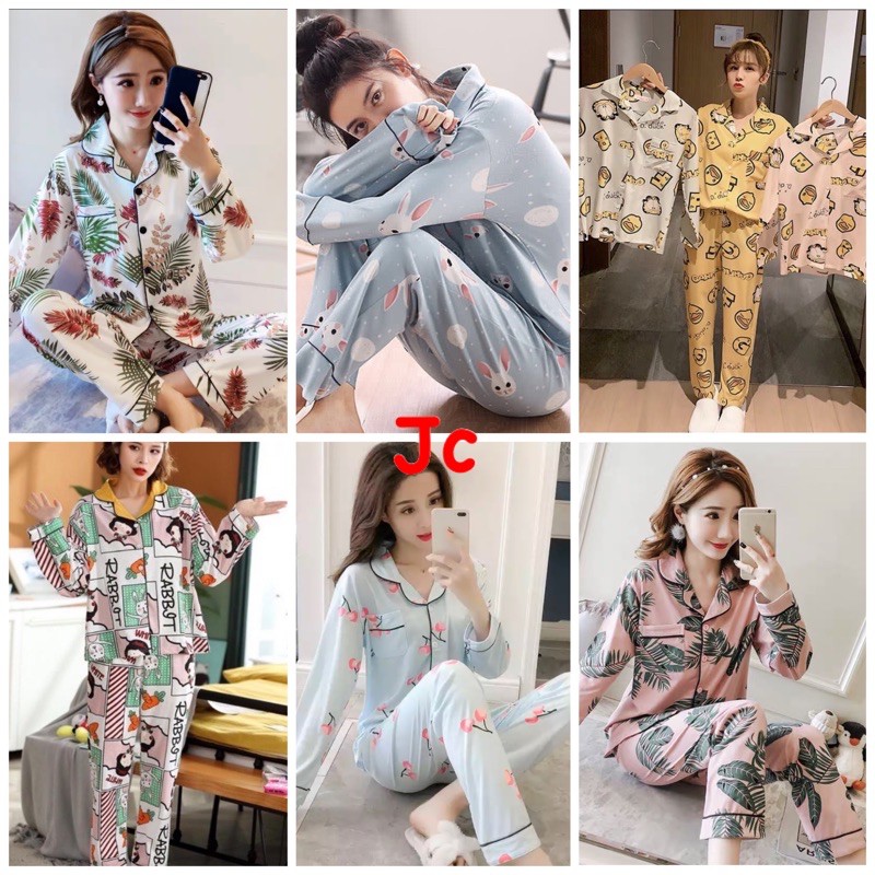 JC Piyama Premium PP / Piyama wanita Import mewah / Piyama wanita terbaru lekinian