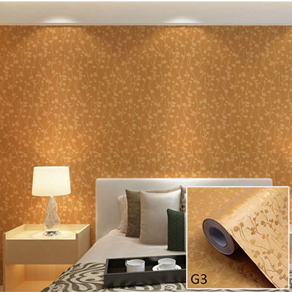 [Elegan] Wallpaper Dinding 60x100cm Mewah Roll Timbul Bunga Anti Air Penutup Dinding Kamar Tidur Ruang Tamu Motif Bunga