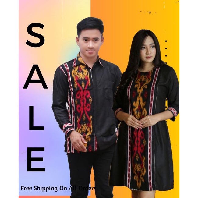 couple batik etnik toraja bahan katun mix toyobo batik kampus terlaris