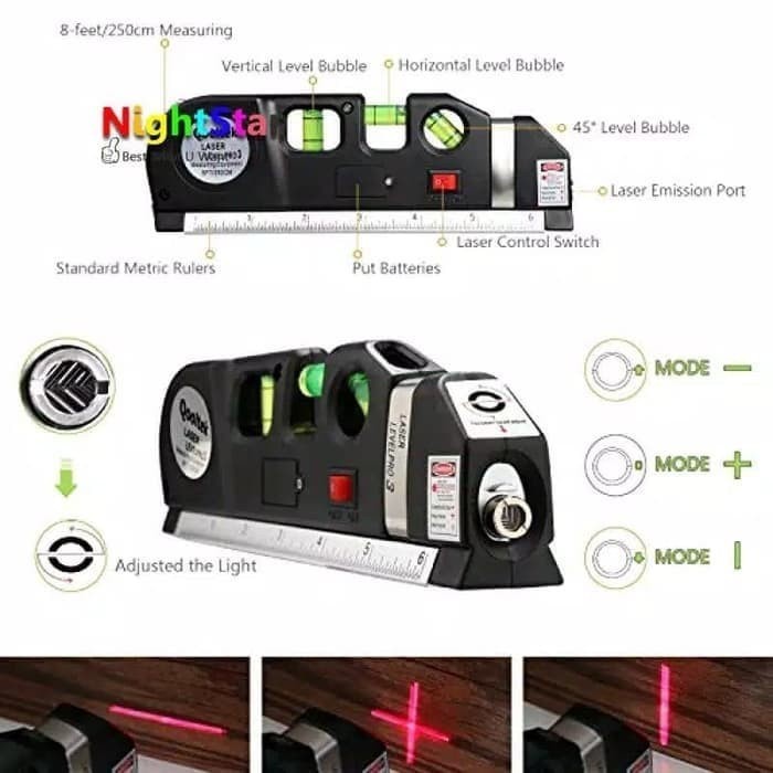 

Produk Penggaris Laser Waterpass Meteran Laser 250 Cm Gilaa!!!