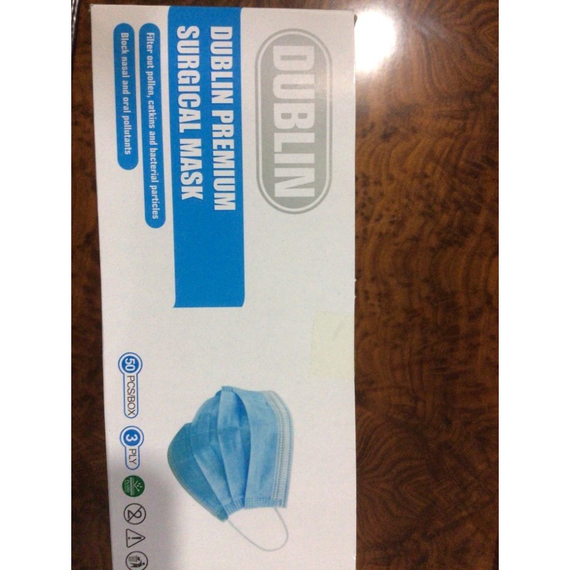 DUBLIN PREMIUM SURGICAL MASK 3ply 50pcs