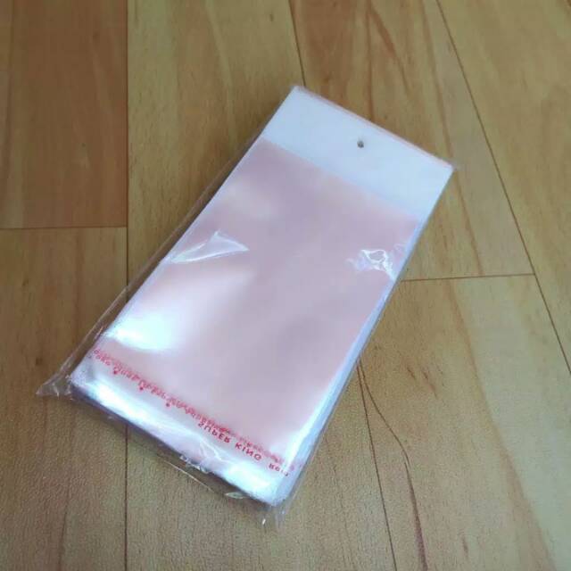 Plastik opp lem seal gantung/plastik display ukuran 5x10 ,6×10 ,7×10 ,8×10 ,
