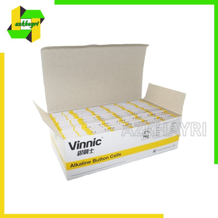 Baterai Battery L754F LR48 AG5 LR754 SR754 393 VINNIC Alkaline Batre Kancing Jam