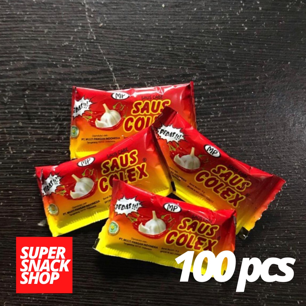 SAOS SAMBAL / SAOS SAMBAL SACHET / SAOS SAMBAL SACHET KECIL MEREK COLEX 6 GR ISI 100PCS PER PAK