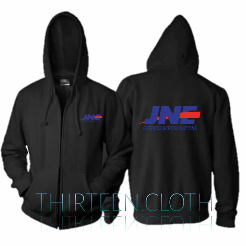 Jaket Hoodie Zipper JNE logo - TC
