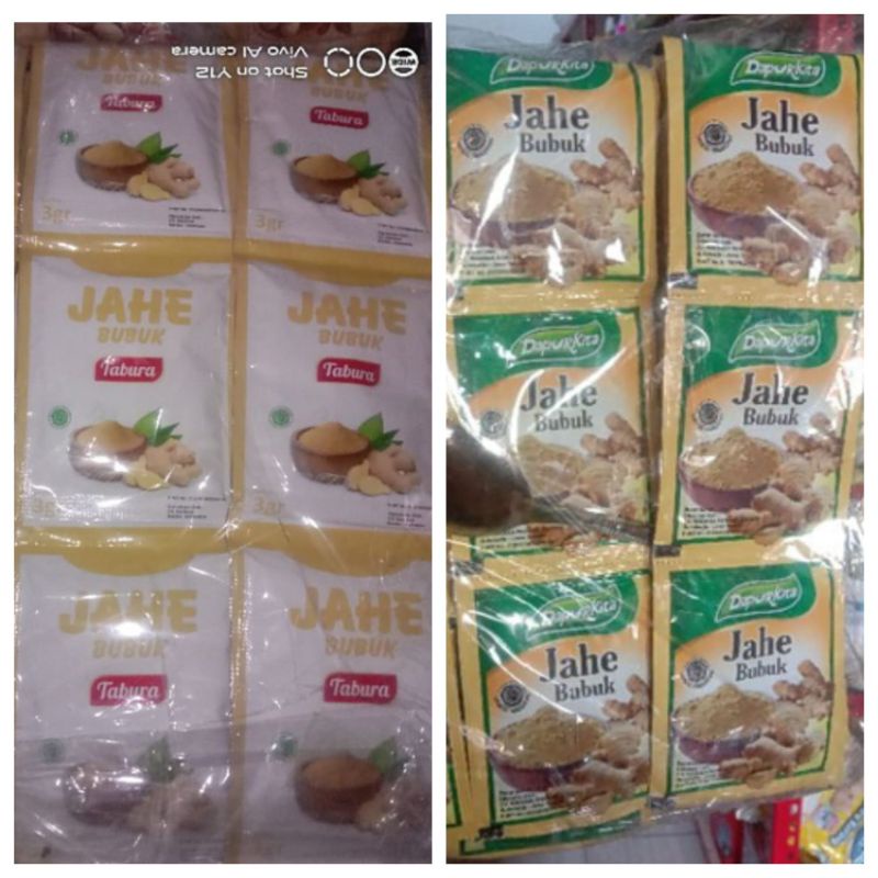 

Jahe Bubuk Tabura / Jahe Bubuk Dapur Kita / 1 Renteng 12 Sachet