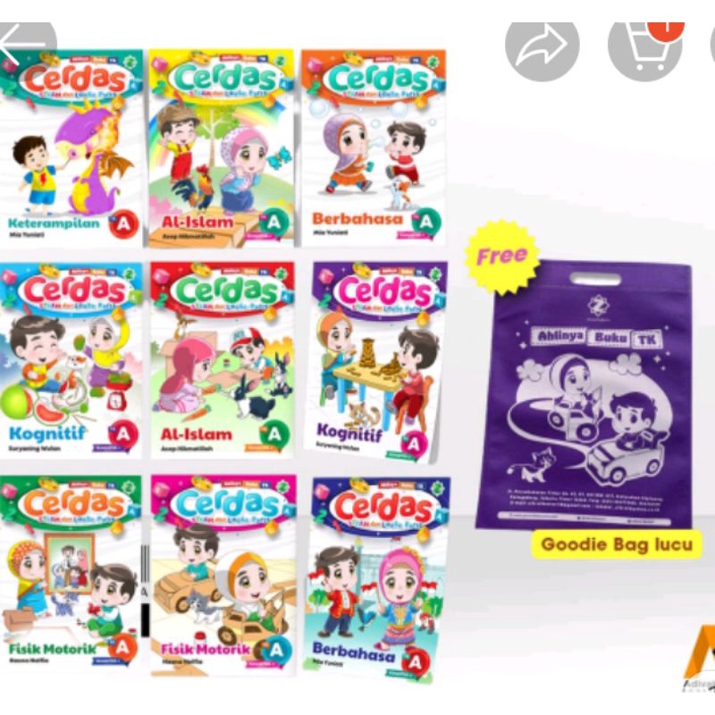 Buku Paket TK Berbasis steam dan loosepart paket cerdas 9 buku