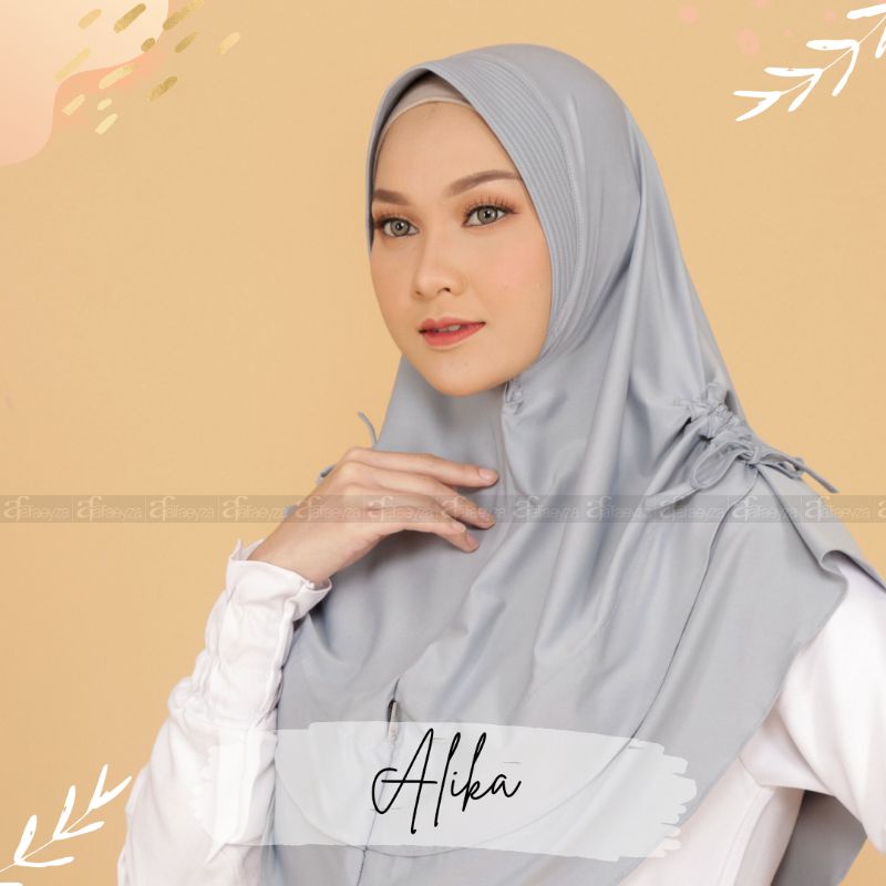 Jilbab Instan Serut Samping Alika alfaeyza Spandex Jersey-1