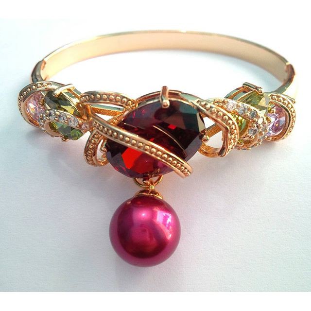 Gelang Rhodium Mutiara Lombok