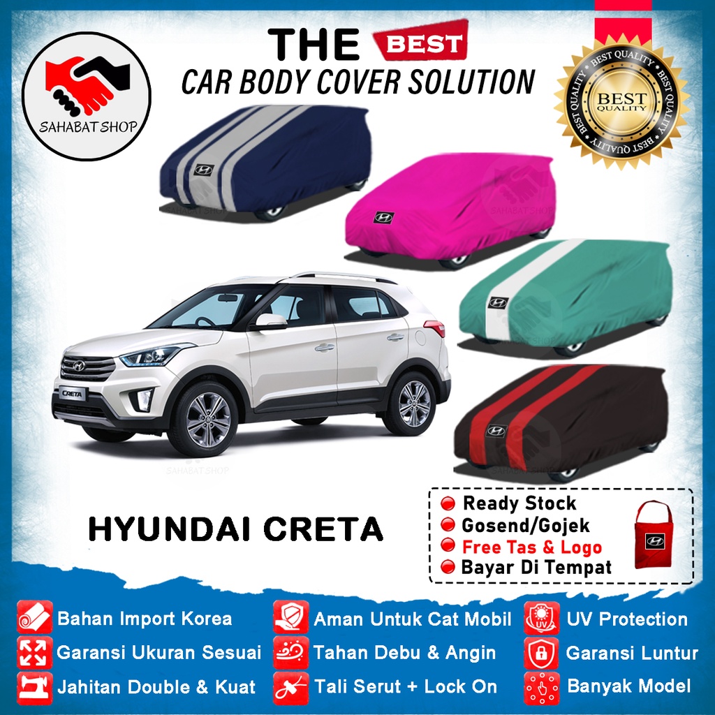 Body Cover Mobil Creta Sarung Mobil Creta Selimut Penutup Mantel Tutup HYUNDAI CRETA Outdoor Waterproof